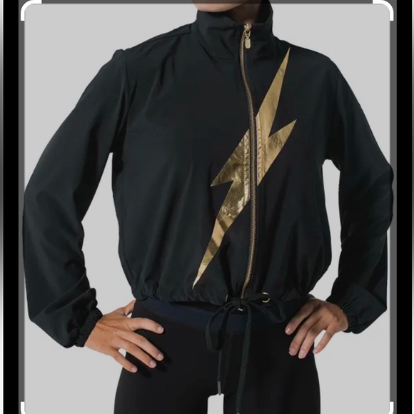 925fit Jackets & Blazers - 925 fit Strike A Pose Lightning Bolt Graphic-Print Jacket